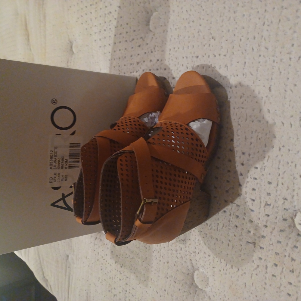 Aldo Tan Strappy Heels